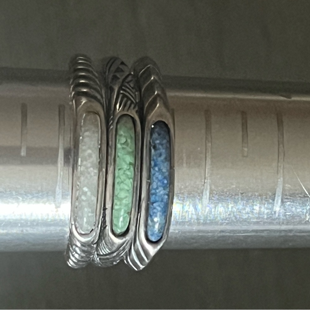 CAROLYN POLLACK STERLING SILVER STACKING RING SIZE 8 1/2 includes one ring - Picture 8 of 10